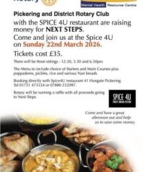Spice 4 U and Pickering Rotary Club raise funds for Next Steps.